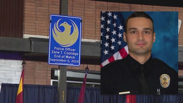 Phoenix officer honored with memorial marker one year after his death