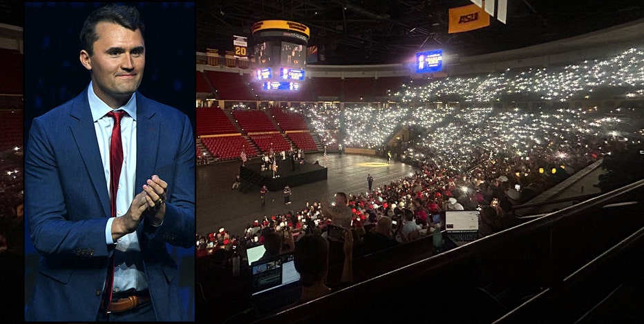 Charlie Kirk vigil begins at ASU's Desert Financial Arena in Tempe