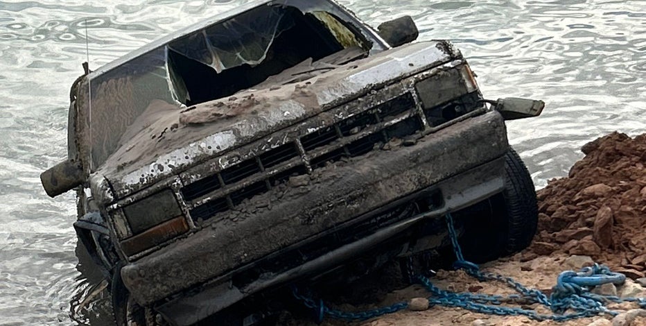 Human remains found inside truck pulled from Lake Powell