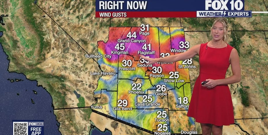 Arizona weather forecast: Strong wind gusts expected in Phoenix area