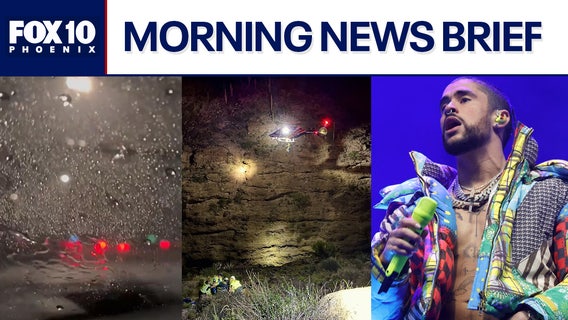 Tropical storms to bring more rain to AZ; car goes over Maricopa County cliff l Morning News Brief
