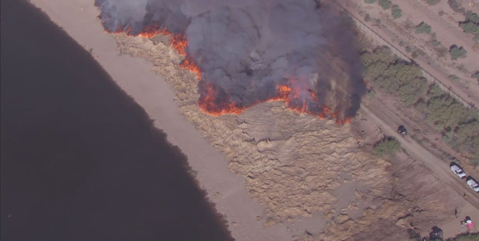 Tres Rios Wetlands undergoes prescribed burn