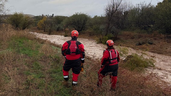 Elderly Arizona man missing, reportedly swept away by floodwaters
