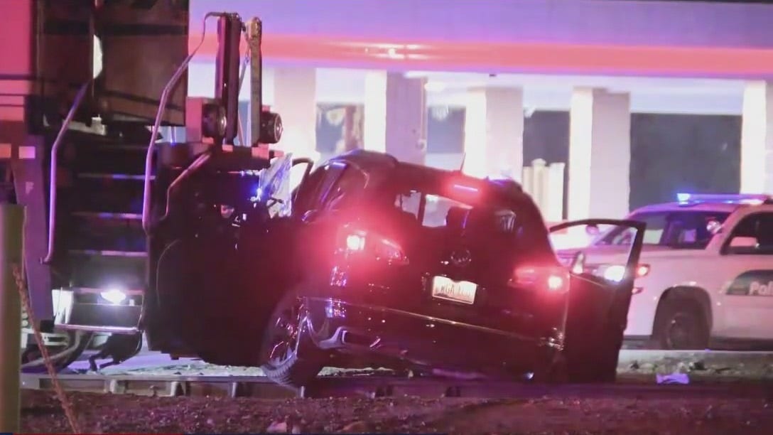 Train and vehicle collide in Phoenix; impairment suspected