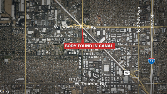 Dead body found inside Phoenix canal