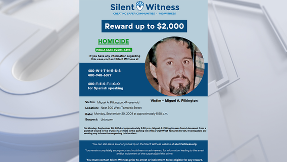 Miguel Pilkington: $2K reward offered in 2004 case of man found dead in car trunk