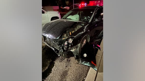 Dashcam captures alleged Queen Creek hit-and-run crash involving wrong-way driver