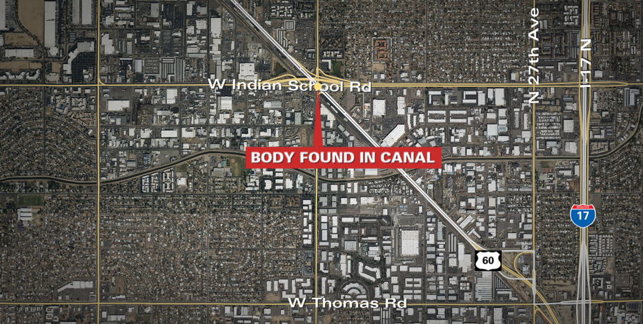 Dead body found inside Phoenix canal