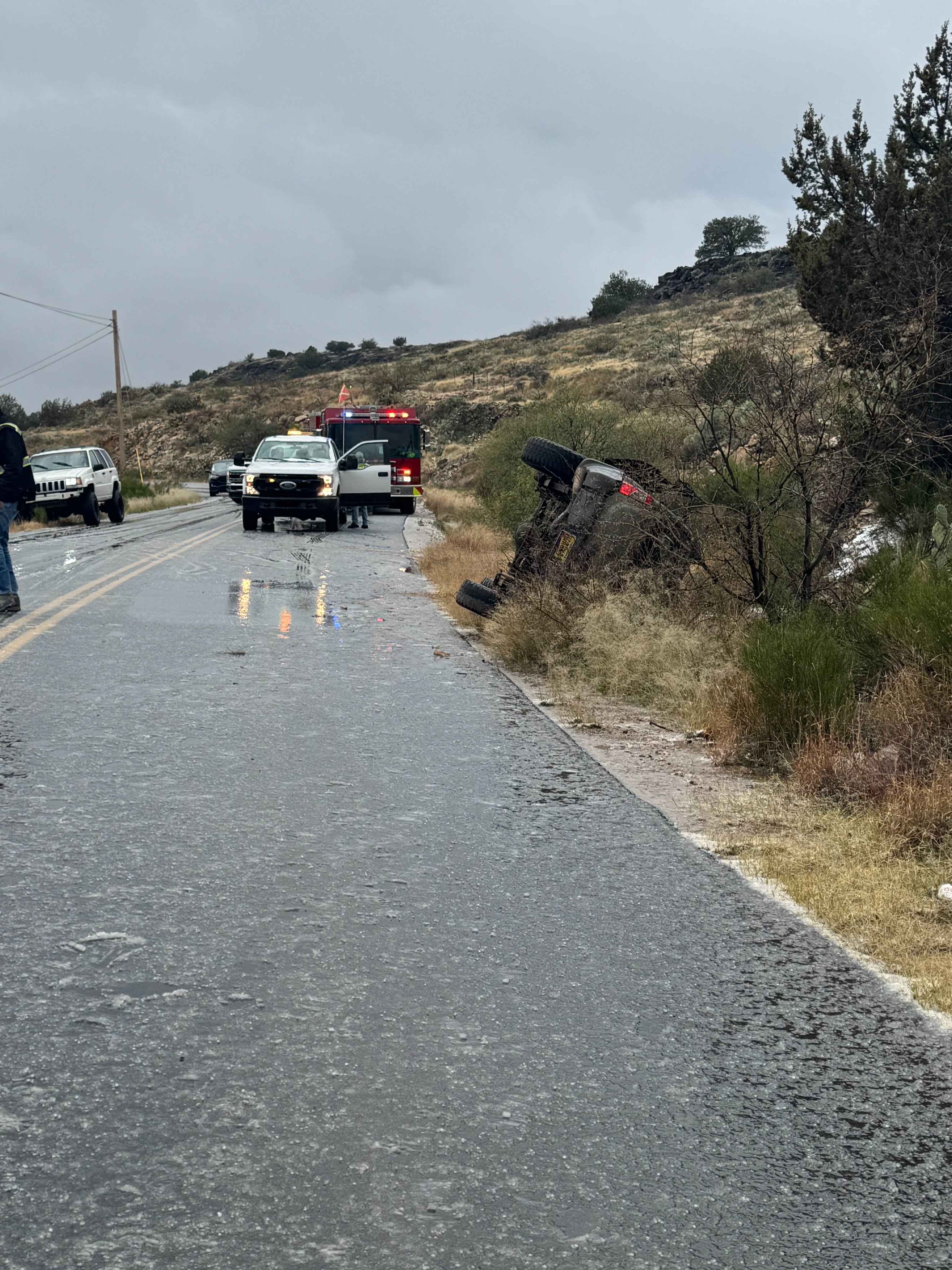 Winter weather causes several crashes in Yavapai County