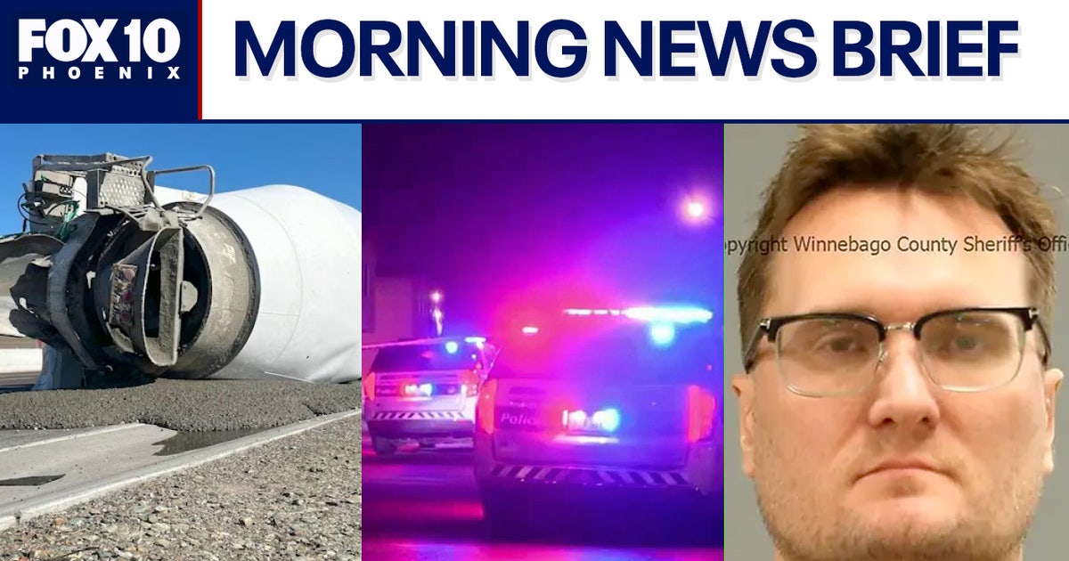 From a crash involving a cement mixer that shut down a Valley freeway to a deadly stabbing investigation in Phoenix, here's a look at some of your top headlines for the morning of January 12.