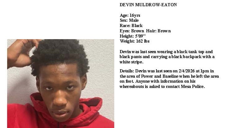 Arizona missing persons cases - 2026