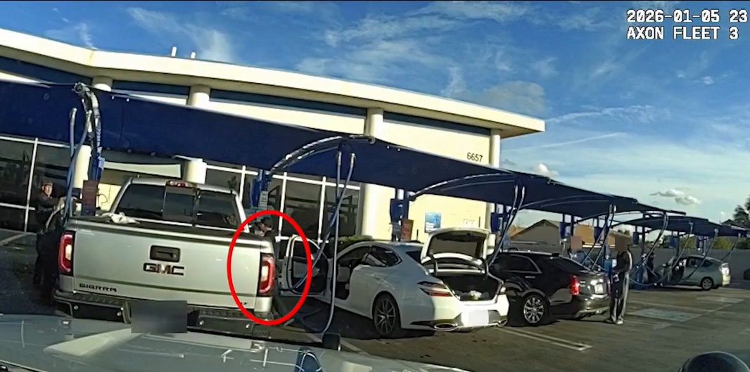 Suspect accused of ramming Glendale police cruiser, crashing through church fence