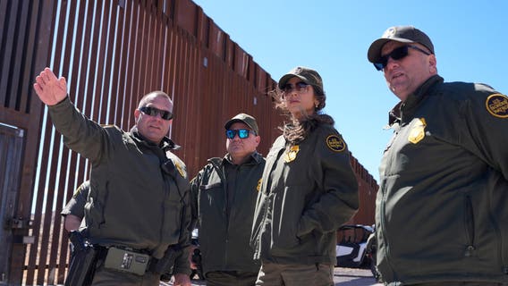 DHS Secretary Kristi Noem visits U.S.-Mexico border during Arizona trip