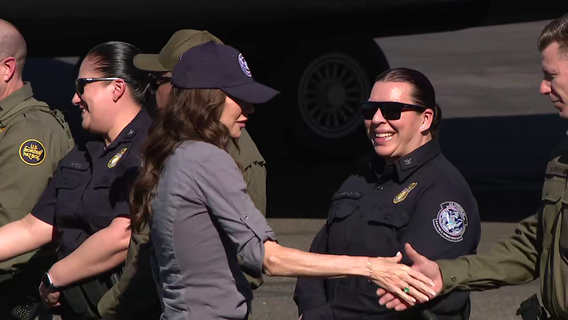 DHS Secretary Kristi Noem arrives in Phoenix ahead of border survey