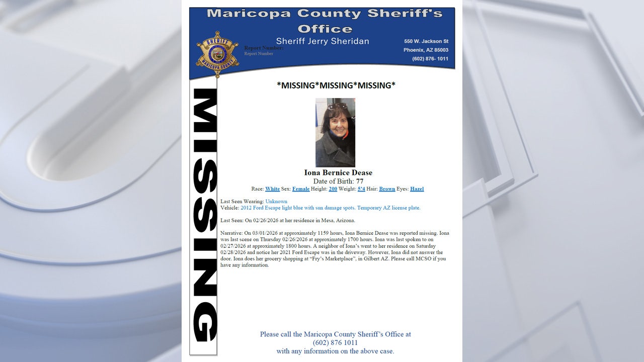 Arizona missing persons cases - 2026