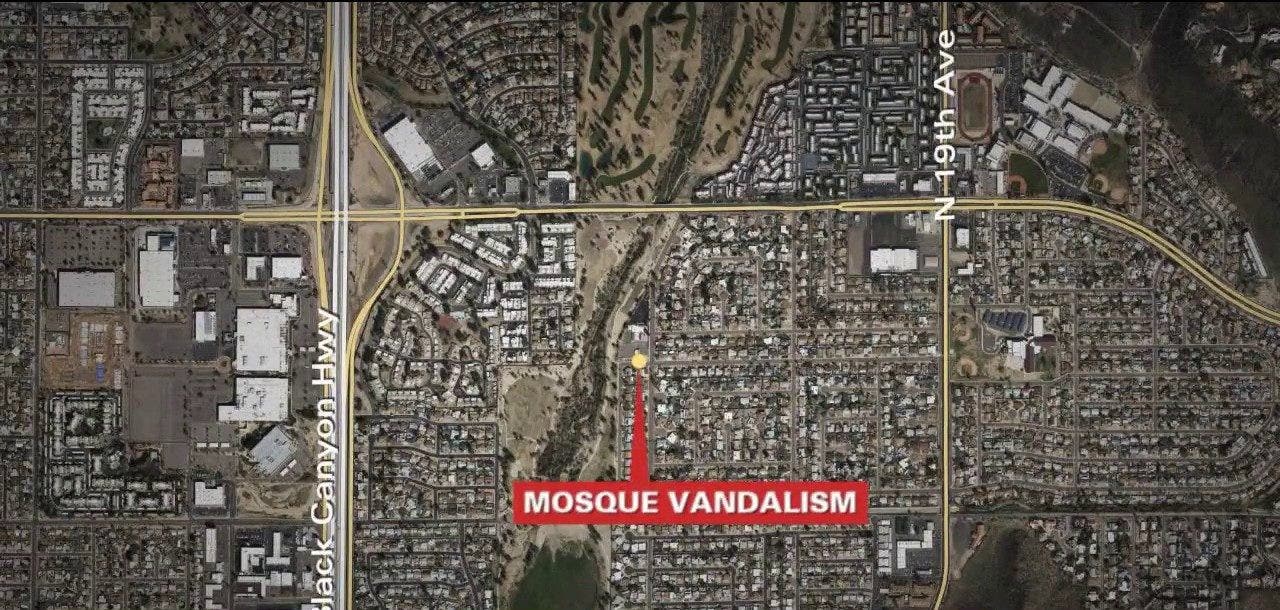"Hate has no place in our city" says Phoenix Mayor Gallego after vehicles were shot near mosque