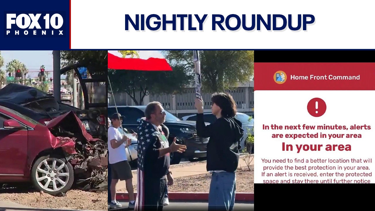 Protesters clash over Iran war; vehicles shot near Phoenix mosque | Nightly Roundup