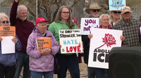 Protesters rally against proposed ICE detention center at former Arizona prison