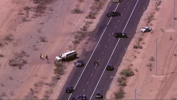 Driver dies after being rear-ended by dump truck near Lake Pleasant: PD