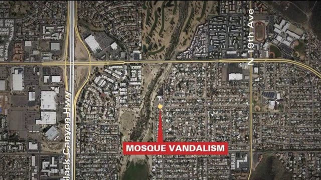 "Hate has no place in our city" says Phoenix Mayor Gallego after vehicles were shot near mosque
