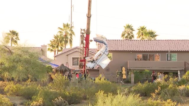 Plane wreckage removed from north Phoenix home following crash