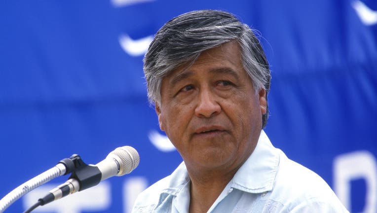 Cesar Chavez, in a photo taken in 1988.