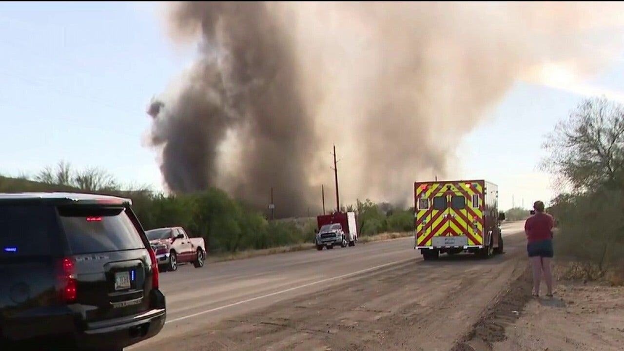 Landfill fire in Surprise sends heavy smoke across Loop 303; containment expected to take days