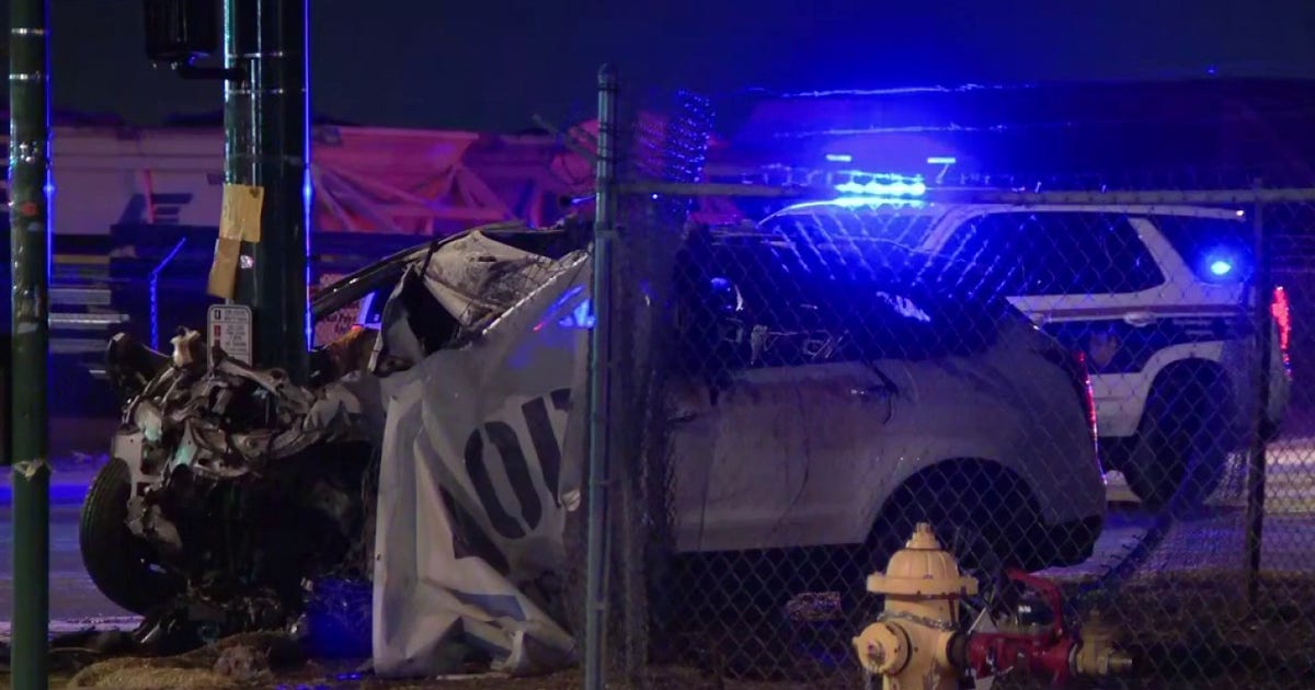 1 dead after car slams into pole, bursts into flames in South Phoenix