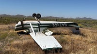 Plane crashes, lands on its roof in Cave Creek