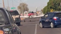 Small plane lands near Mesa intersection