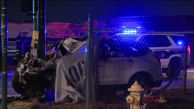 1 dead after car slams into pole, bursts into flames in South Phoenix