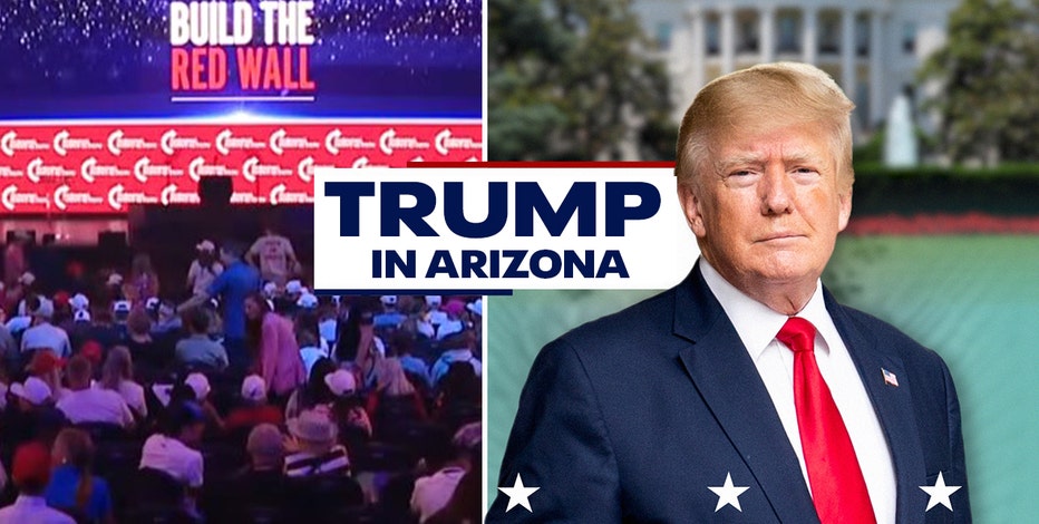 President Donald Trump spoke at Turning Point USA event in Phoenix