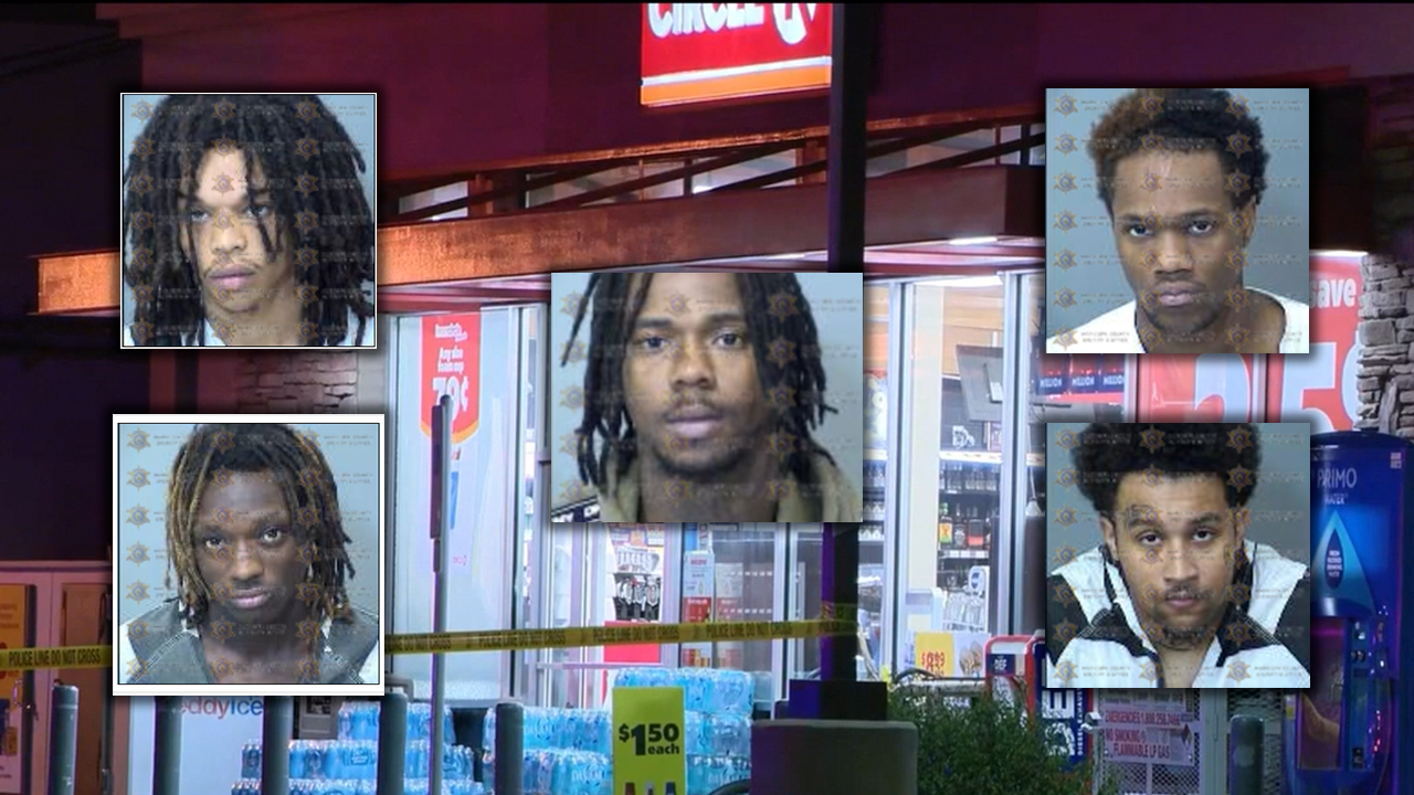 5 men arrested after series of gunfire, police shooting in Scottsdale