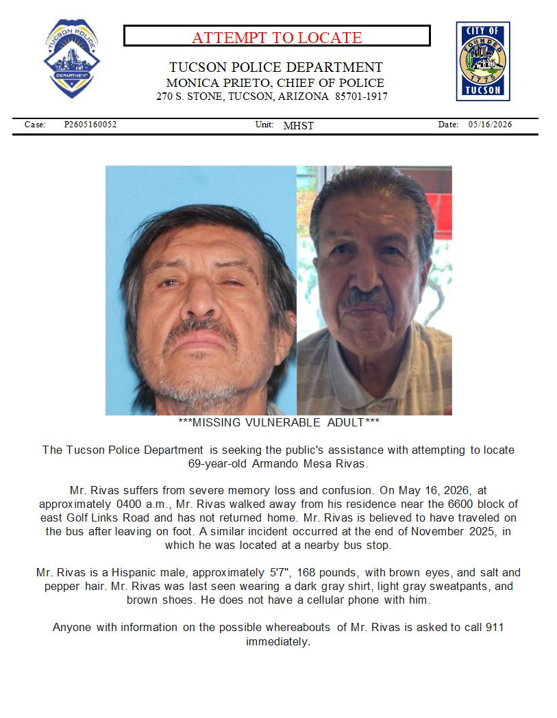 Arizona missing persons cases - 2026