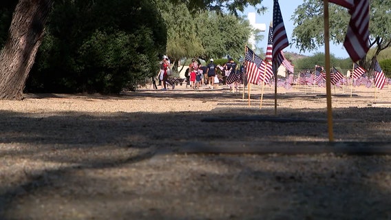 Memorial Day flag placement honors more than 100,000 fallen soldiers