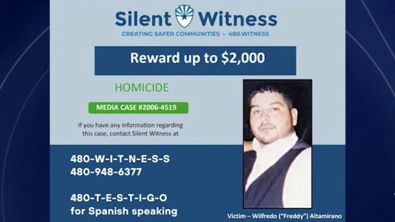 Up to $2,000 reward offered in 20-year-old Arizona cold case | Silent Witness
