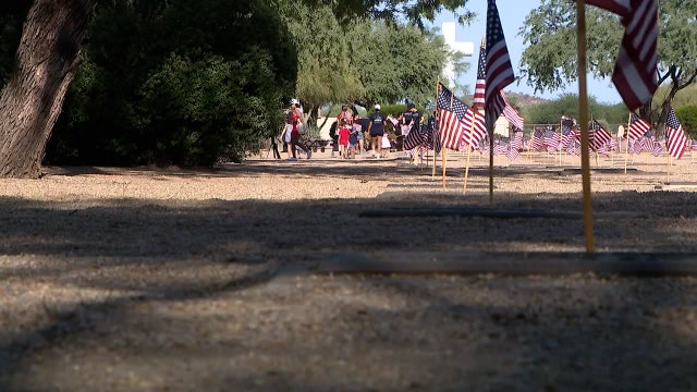 Memorial Day flag placement honors more than 100,000 fallen soldiers