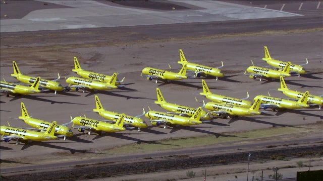 Spirit Airlines planes repossessed, stored at Arizona airports following company's collapse