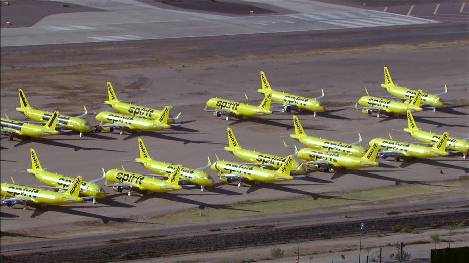 Spirit Airlines planes repossessed, stored at Arizona airports following company's collapse