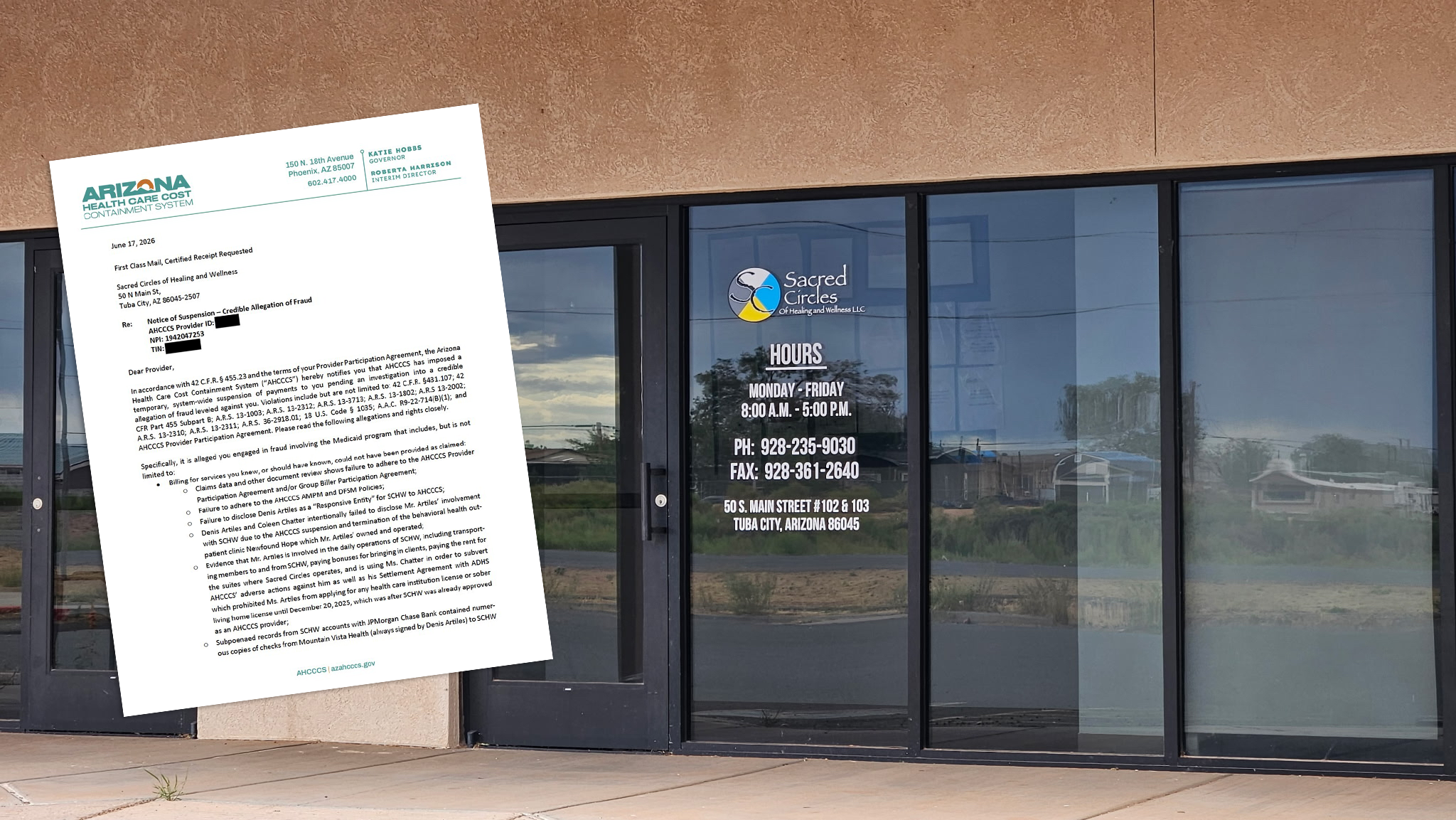 Arizona behavioral health clinic suspended for allegations of Medicaid fraud, ties to terminated provider