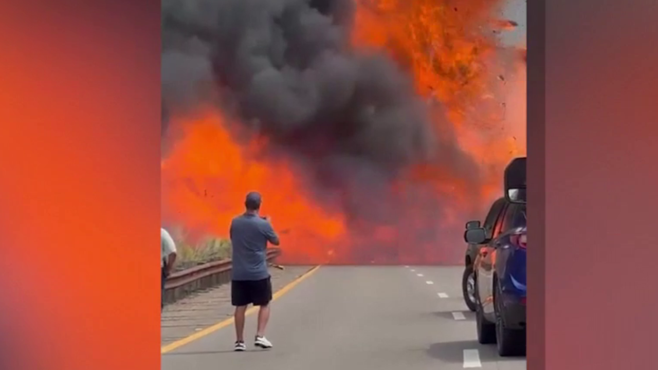 Car explosion caught on camera, sparking the Round Valley Fire