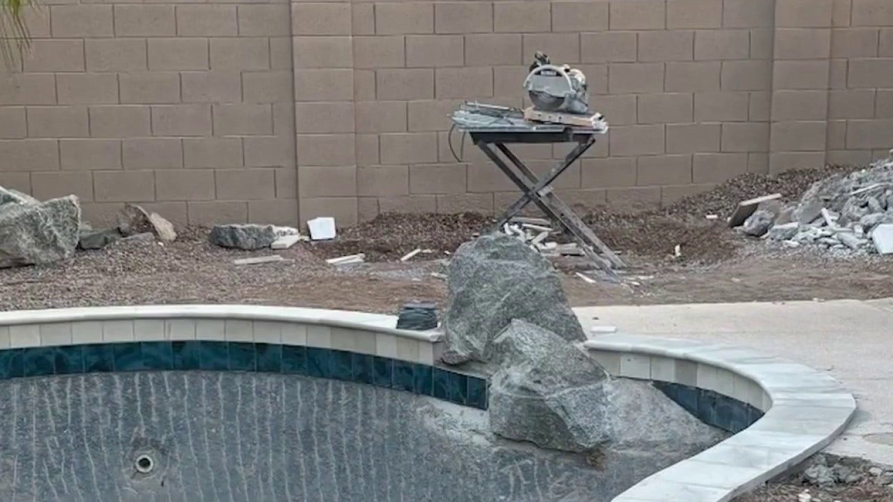 Scottsdale pool contractor accused of leaving Arizona homeowners with unfinished projects