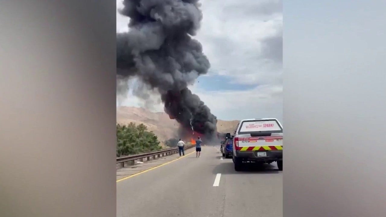 Round Valley Fire destroys man's RV on State Route 87