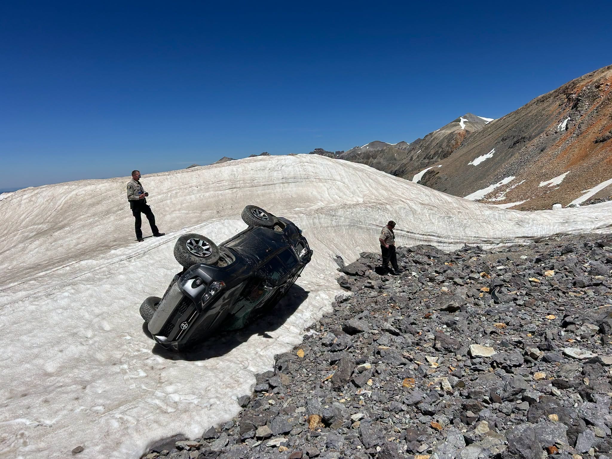 Phoenix man survives harrowing SUV rollover on closed icy mountain pass in Colorado