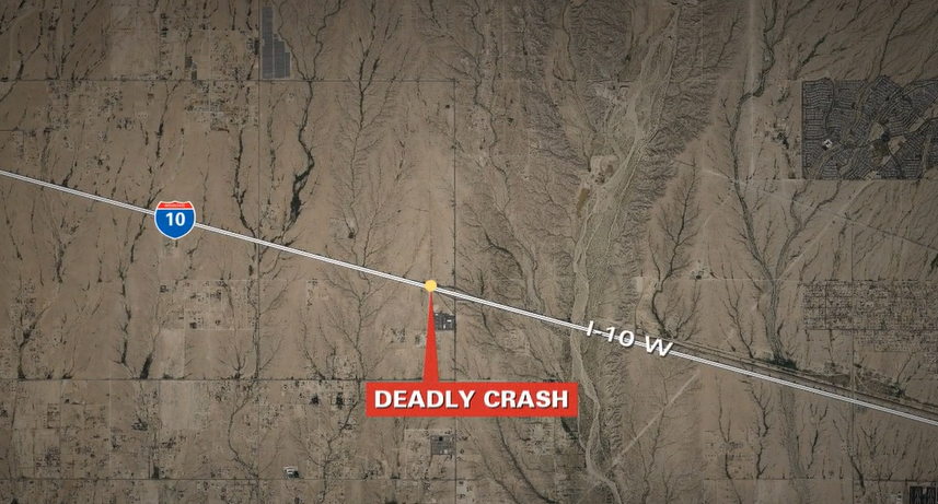 Wrong-way driver dies, 4 others hospitalized after I-10 crash