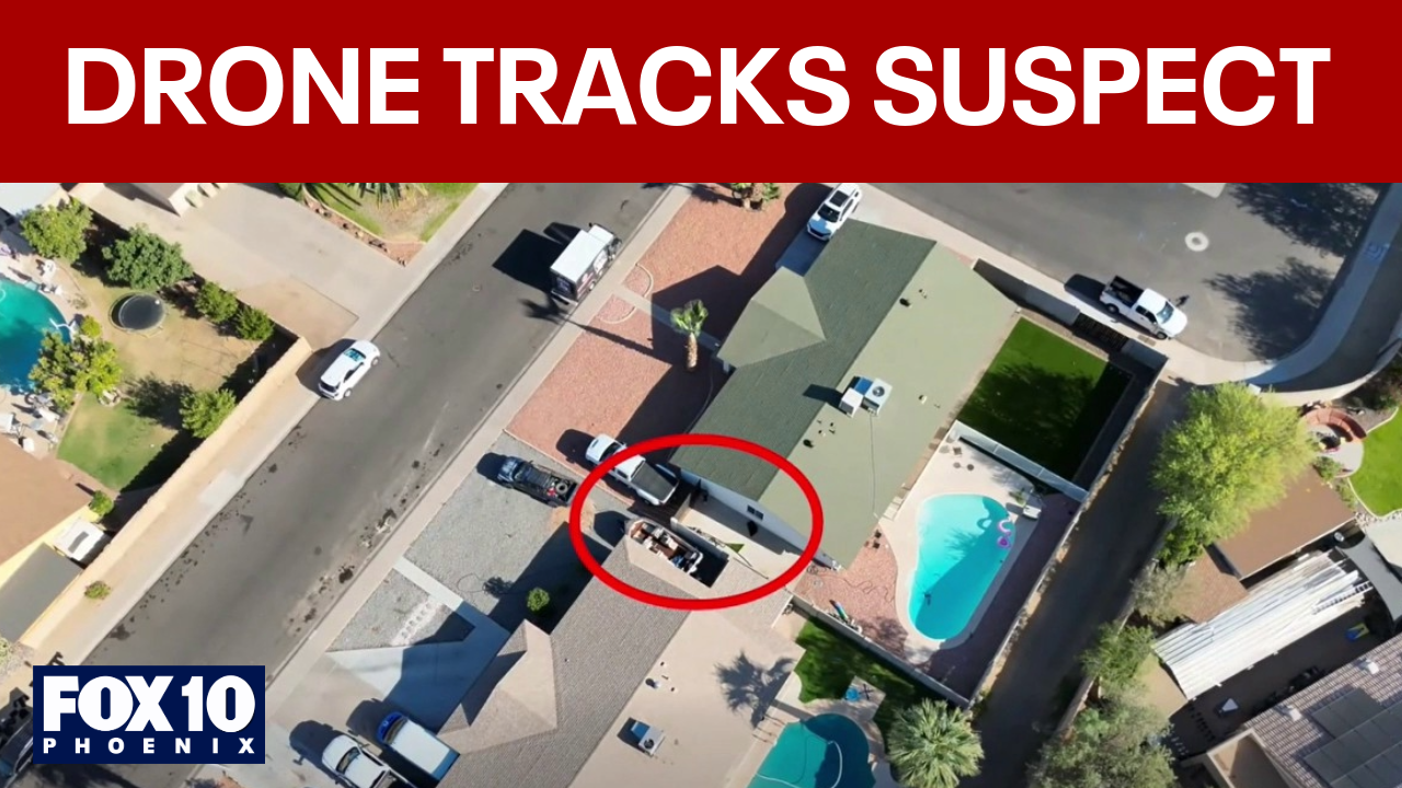 Drone tracks Glendale purse snatching suspect driving backwards to escape police
