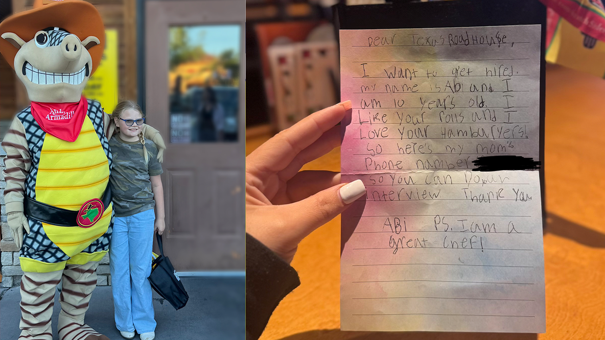 Texas Roadhouse responds to letter from 10-year-old Arizona girl asking for job