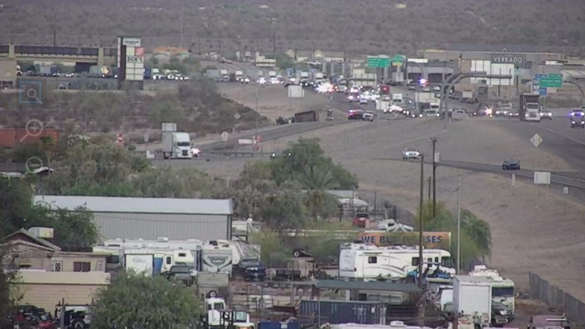 Dump truck driver killed in I-10 rollover crash