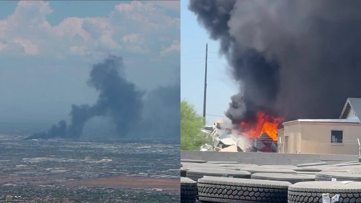Crews battle fire at Phoenix scrapyard; no injuries reported