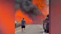 Car explosion caught on camera, sparking the Round Valley Fire